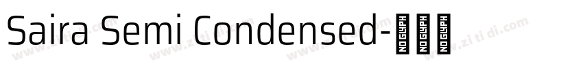Saira Semi Condensed字体转换